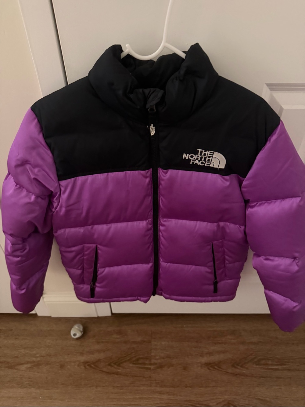 The North Face Kids Purple and Black Puffer Jacket
